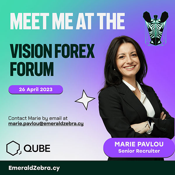 Marie Pavlou, Emerald Zebra - Vision Forex Forum hosted by QUBE Events