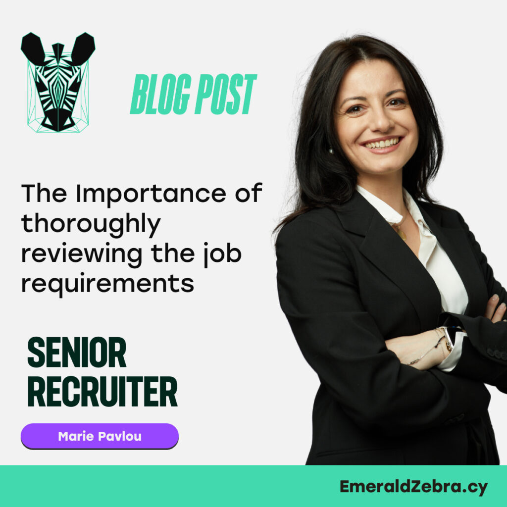 Job Application Success: The Importance of thoroughly reviewing the job requirements.