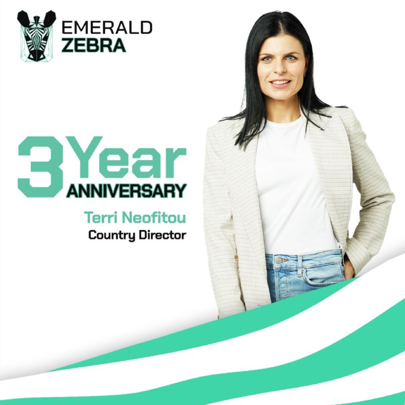 Terri 3 year work anniversary Emerald Zebra Recruitment