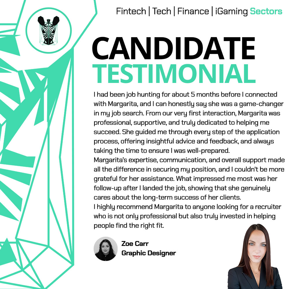Margarita Savva Testimonial Emerald Zebra 2