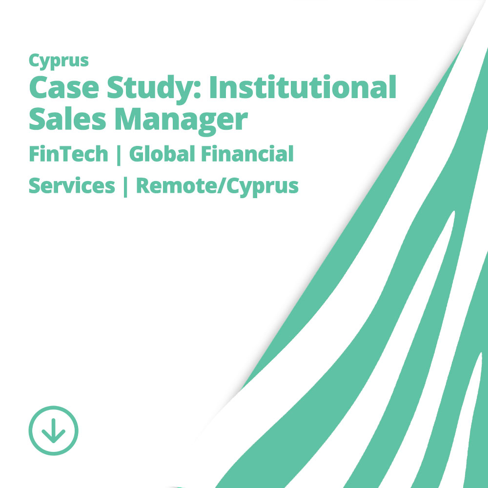 Institutional Sales Manager Placement | FinTech