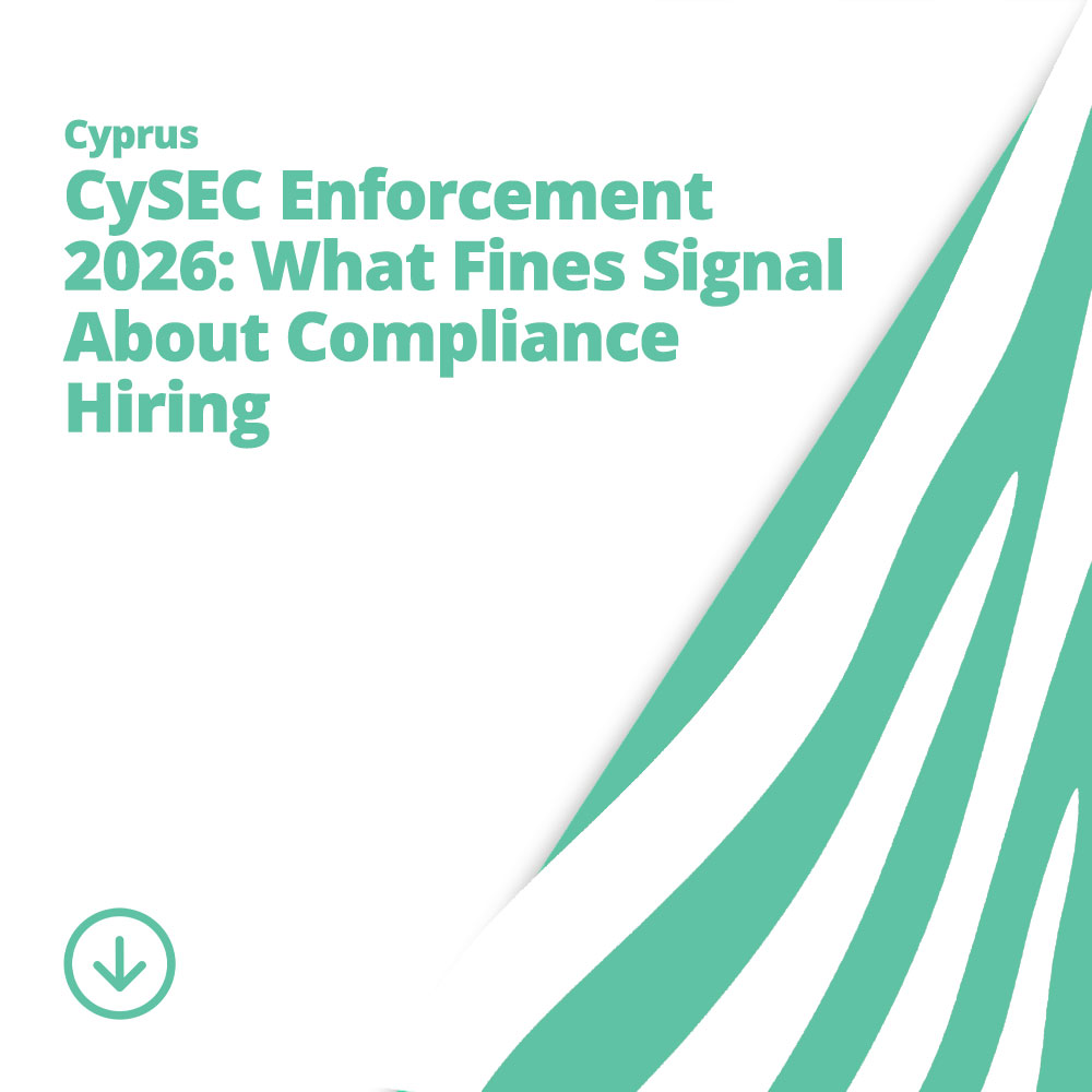 CySEC Enforcement 2026: What Fines Signal About Compliance Hiring | Emerald Zebra
